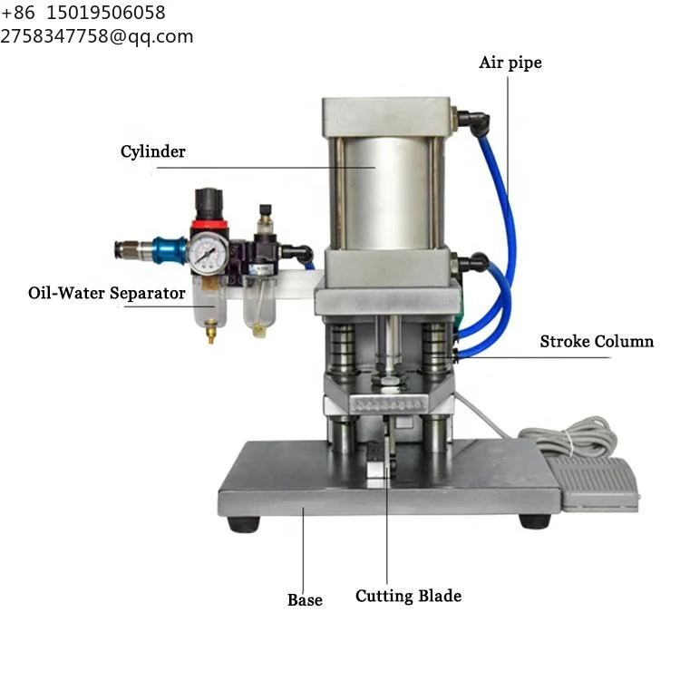 JCW-C10C Pneumatic Large square Cable Wire Cutting Machine New Energy Cable Cutter Wire Guillotine Machine