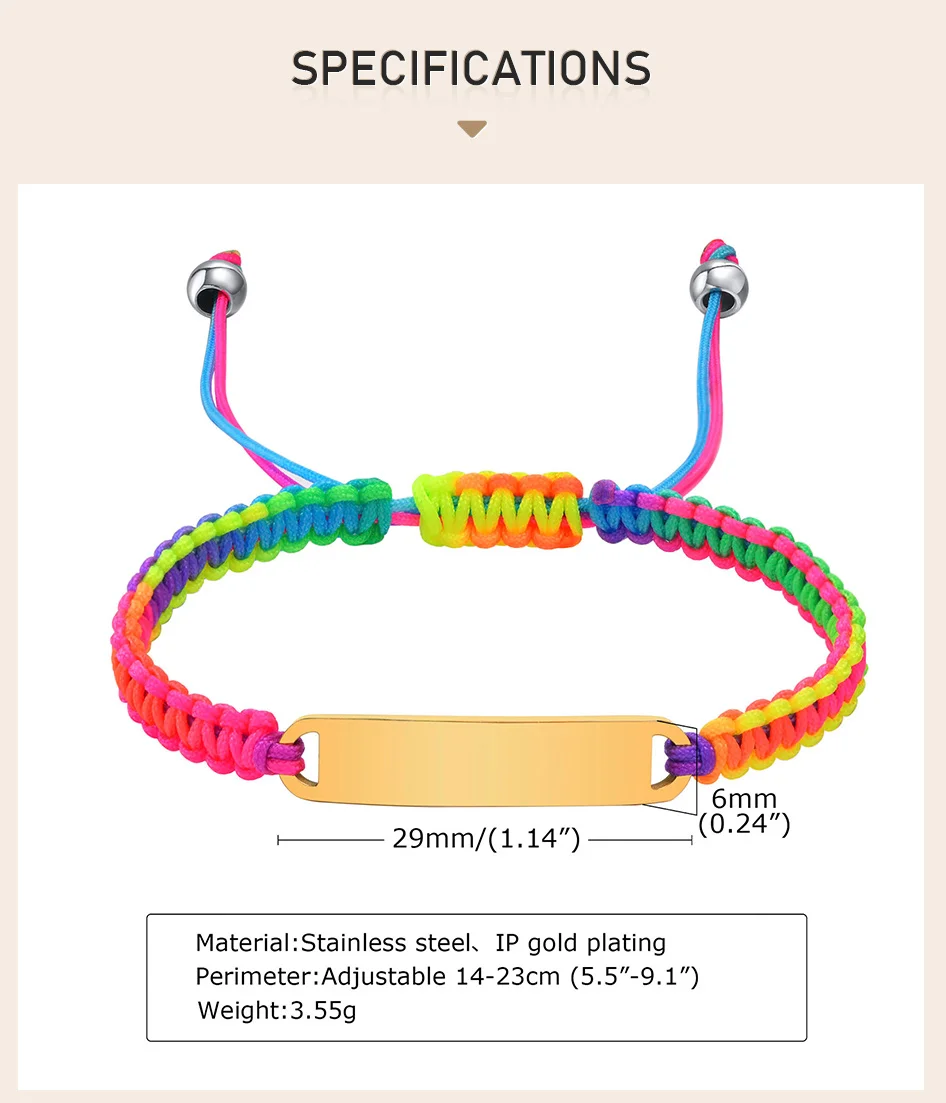 Braccialetto Nome ID Per Neonato/Bambino - Acciaio Inox, Personalizzato Con Incisione Gratis, Regalo Compleanno