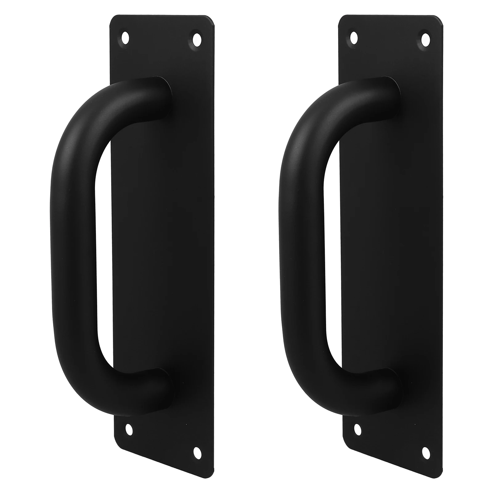 

2pcs Fire Door Handle Commercial Push Pull Handle Heavy Duty Gate Barn Entrance Plate for Office Hotel Restaurant