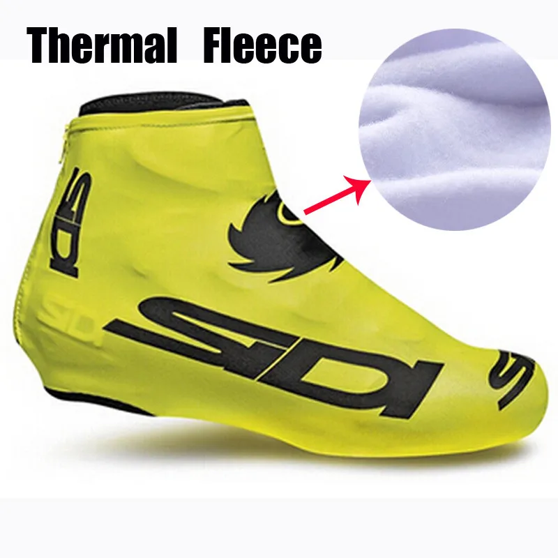 1 Paar Fietsschoen Hoezen Fleece Thermisch Stofdichte Man Vrouw Overschoenen Racefiets Fiets Mtb Winter Fietsovertrek