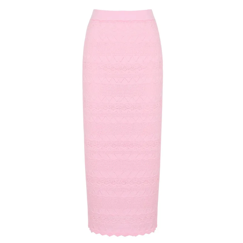 HKSH Women Cardigan Elegant Fashion Long Sleeve Bow Color-block Button Design Knitwear Solid Color Bomber Wrap Hip Skirt HK27728