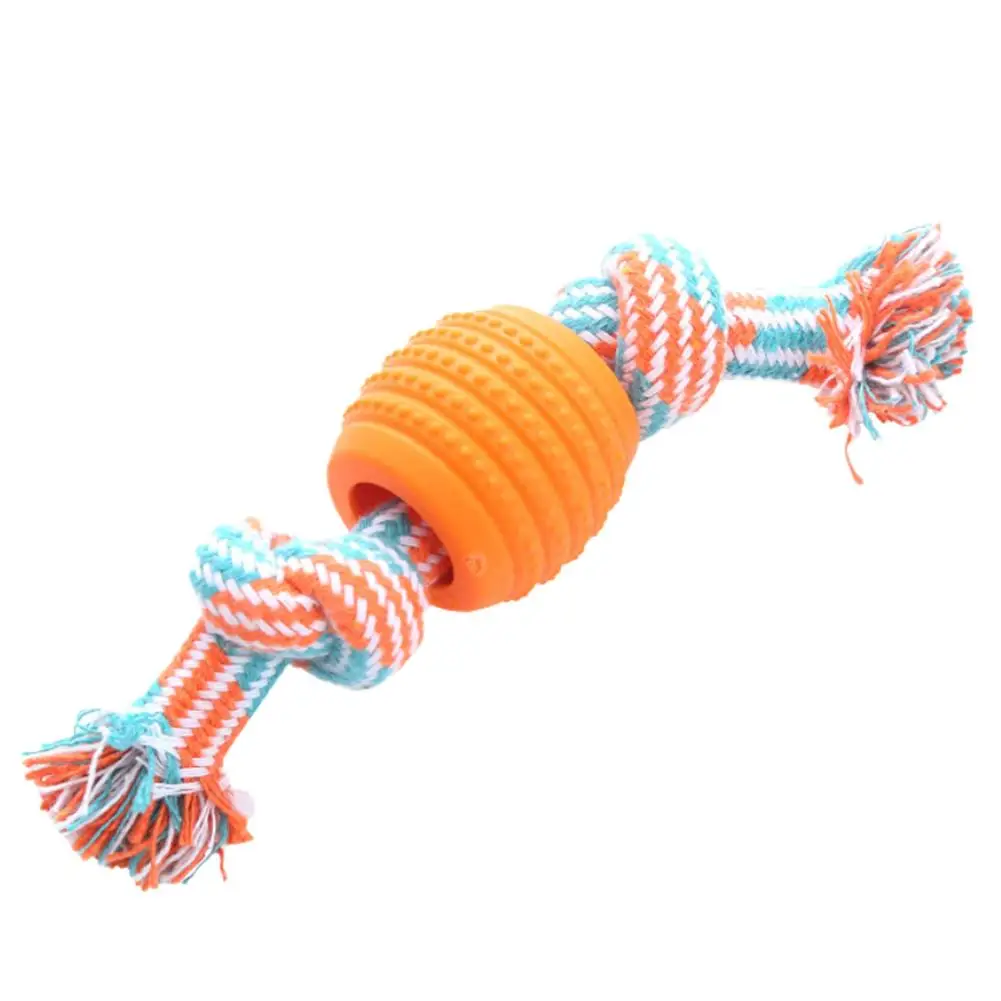Juguete masticable para perro, cuerda de algodón, fácil de limpiar, descompresión, D9a7