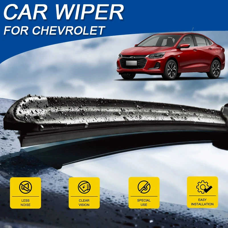 2PCS Car Blade Front Windshield Rubber Wiper For Chevrolet AVEO CAVALIER CRUZE MALIBU ONIX SUBURBAN TAHOE TRAVERSE AutoAccessory