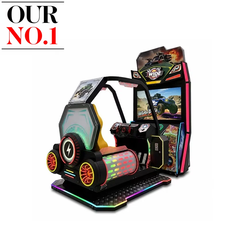 Factory Wholesale Price Indoor Amusement Coin Operated Arcade Driving Car Simulator Racing Game Machine for Game Center Custom