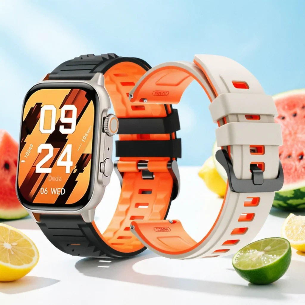 Breathable Silicone Watchband For COLMI Bands M42/P71/P68/C81/P60/P81/V68/V70/C63/M41/M40/i30 22mm Bracelets Replacement Strap