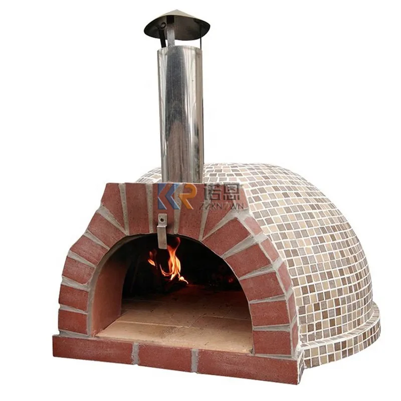 Restaurant Insulated Brick Wood Burning Pizza Oven Indoor or Outdoor Wood Fire Chicken Beef Pizza Oven for Home