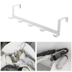 Over The Door Towel Hanger Rack Home Kitchen Bedroom Bathroom Door-mounted Towel Hook Holder, White