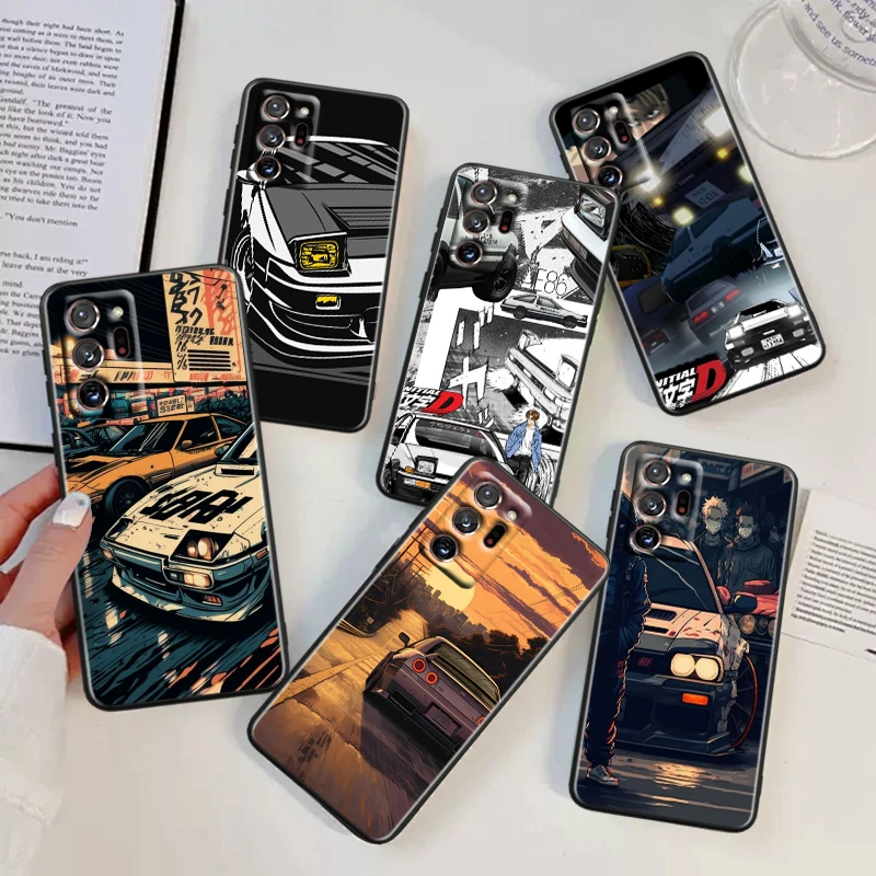 

Anime Initial D Car Comics For Samsung Note 20 10 Ultra Plus A31 A14 A12 A70 A34 A25 A04 A05 A15 A24 5G Black Funda Phone Case