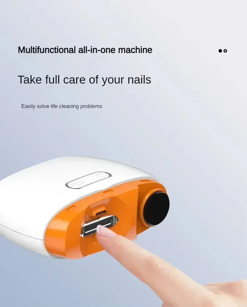 Умные электрические кусачки для ногтей Xiaomi 2 в 1, автоматические полированные кусачки для ногтей с броней, умные, подходят для детей, обрезка ногтей