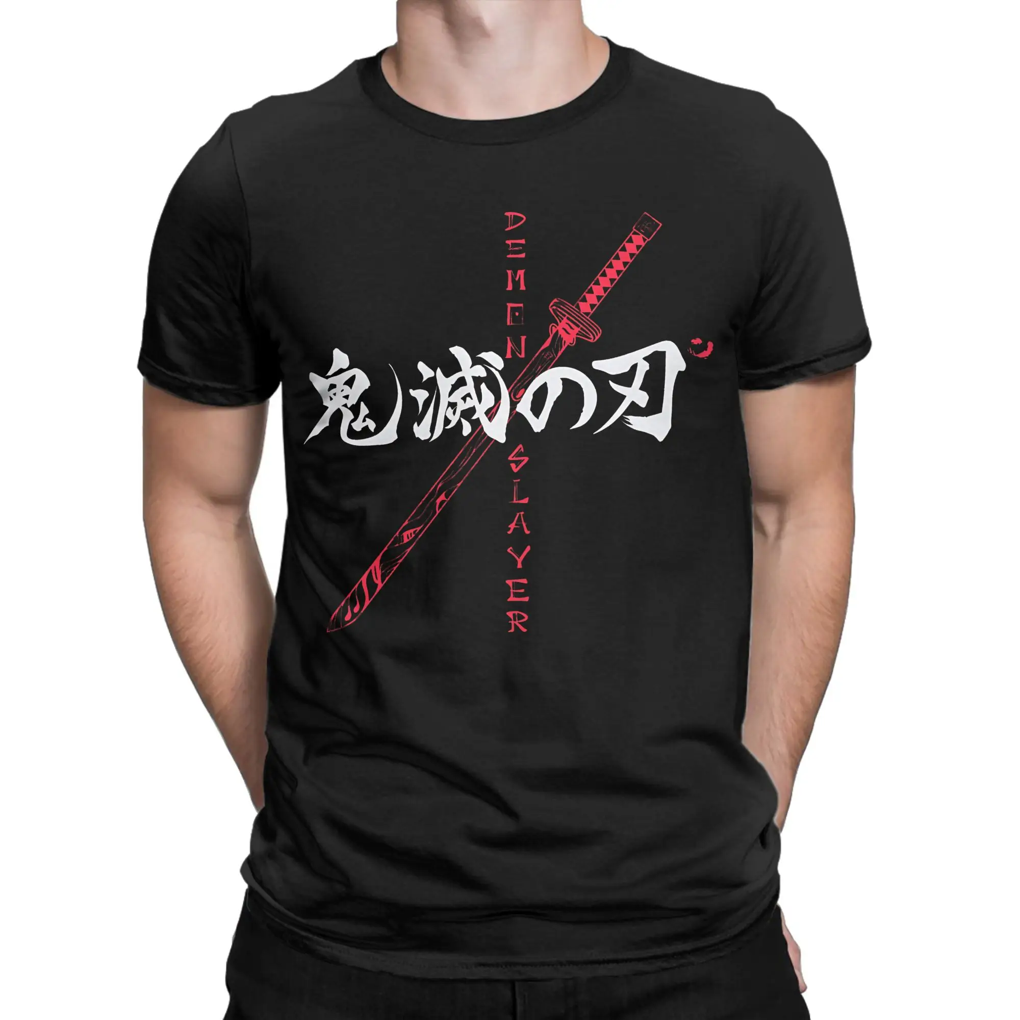 Camiseta de moda demon slayer kimetsu no yaiba para Unisex 100% Camiseta de algodón camisetas de manga corta