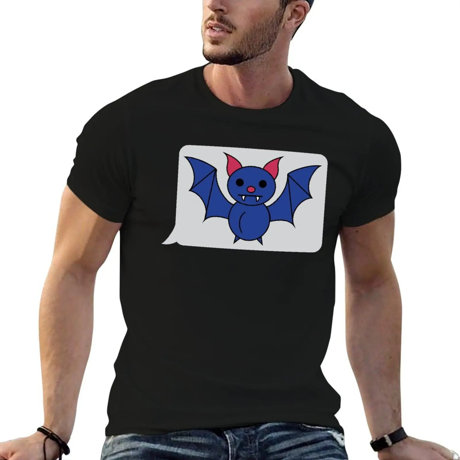 

Футболка с изображением летучей мыши, хлопковые футболки, футболка высокого качества, мужская простая футболка