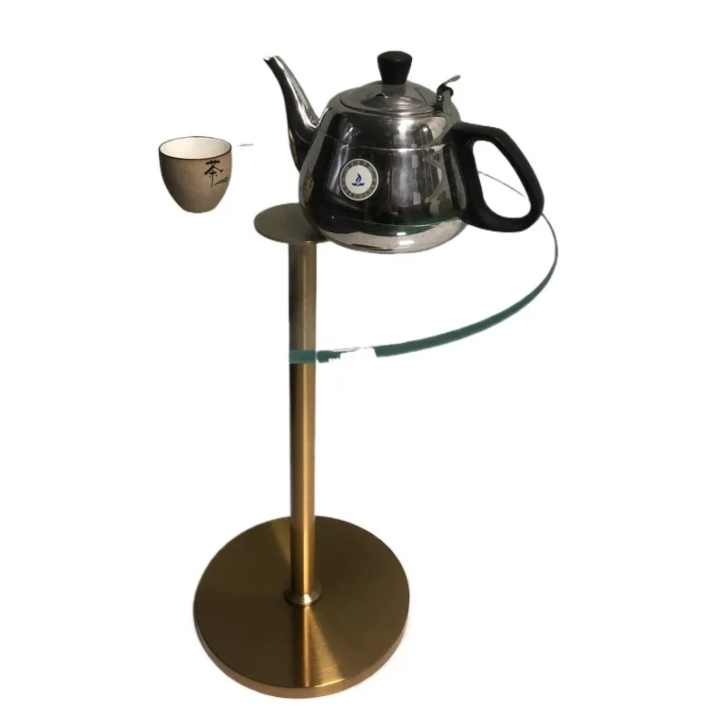 

Nordic glass coffee table small apartment light luxury modern round sofa side table living room household