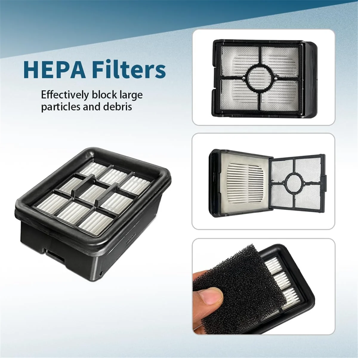 Rolo de escova de substituição popular e filtros HEPA para aspirador de pó sem fio Bissell Crosswave HF3 modelo 3649A
