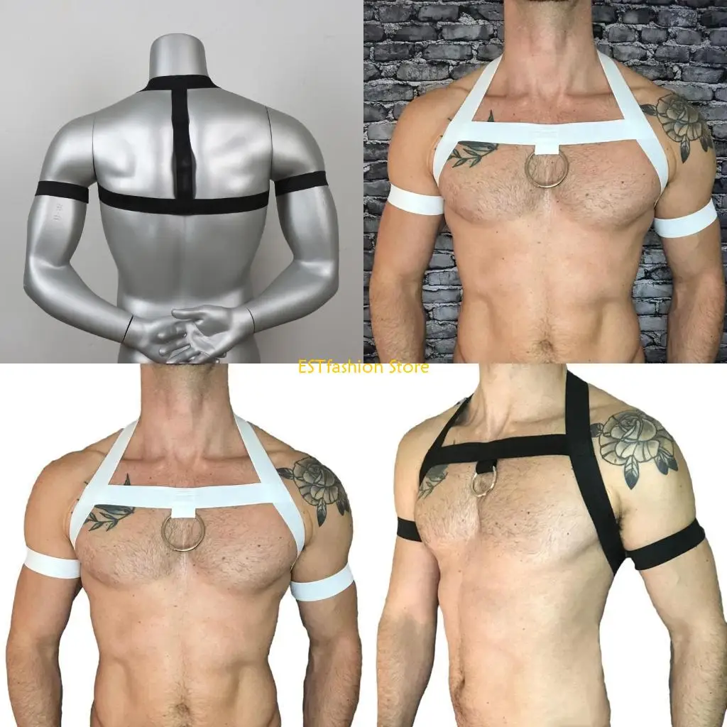 Y5GC ผู้ชายสายรัดหน้าอกยืดหยุ่นเพศยับยั้งผ้าพันแผลสายรัดหน้าอกยืดหยุ่นสายรัดหน้าอก