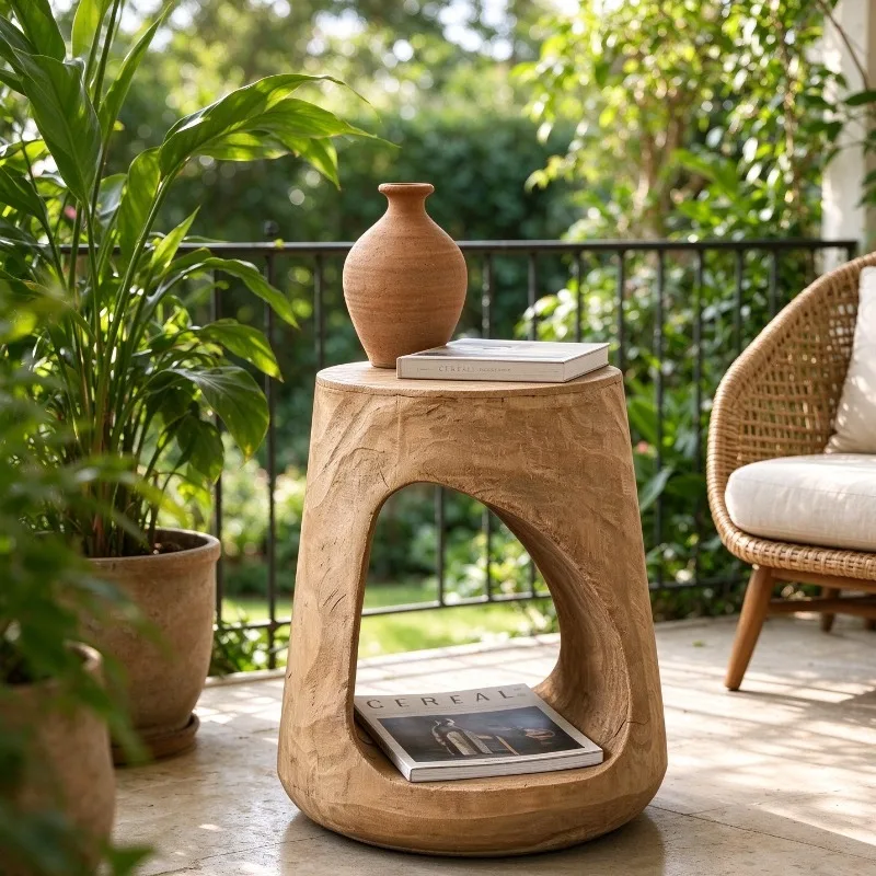 Luxury Coffee Table Interior Imitation Solid Wood Sofa Side Table Multifunctional Cat Nest Storage Bedside Tables Home Decor