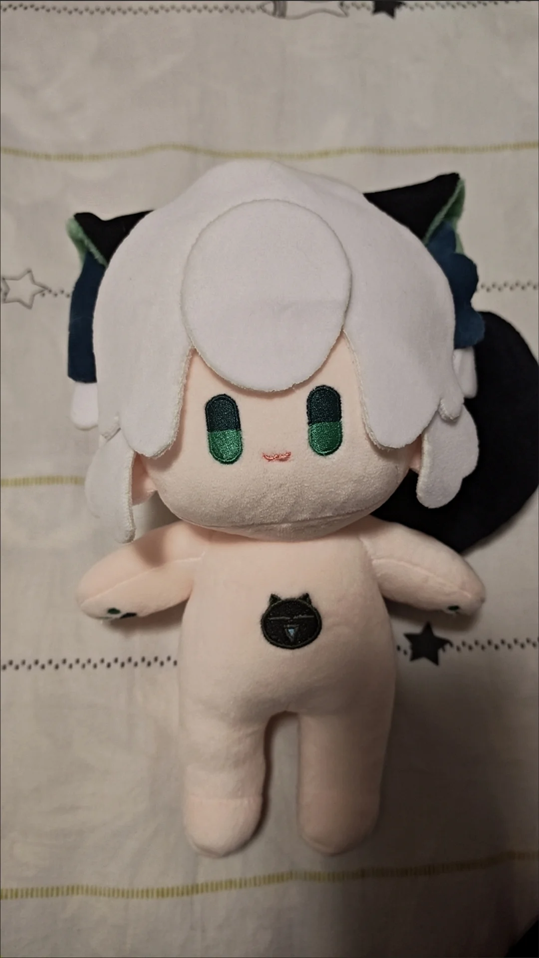 Stuffed 20cm Anime The Legend of Hei White Hair Role Cosplay Plush Doll Toys for Festival Gift or Kids Friends Birthday Gift