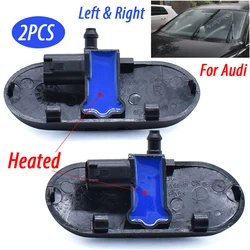 Pair Heated Windscreen Wiper Washer Sprayer Nozzle Left Right Jet For Audi A2 A3 A4 B6 B7 A6 C5 C6 A8 D3 RS4 Car Replacement