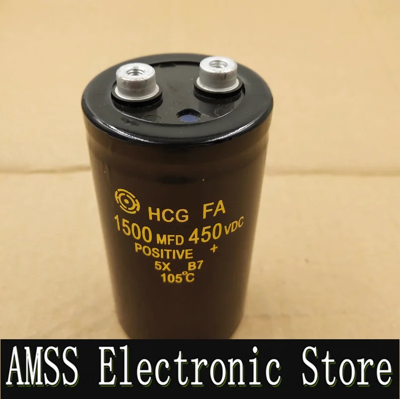 AMSS 450V1500uF 400V 1500uf MFD VDC Imported Hitachi electrolytic capacitor screw pin