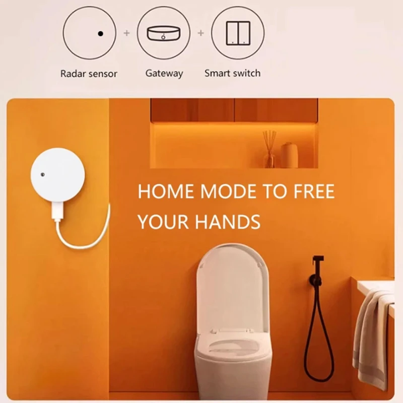 BEAU-Zigbee Human Presence Sensor Detector Radar Wave Sensor For Home Security Tuya Smart Human Body Exists Sensor