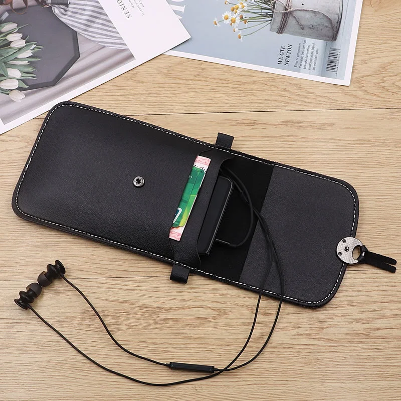 Women's Messenger Pu Leather Touch Screen Mobile Phone Wallet Female Retro Buckle Small Wallet Stonego Wallet