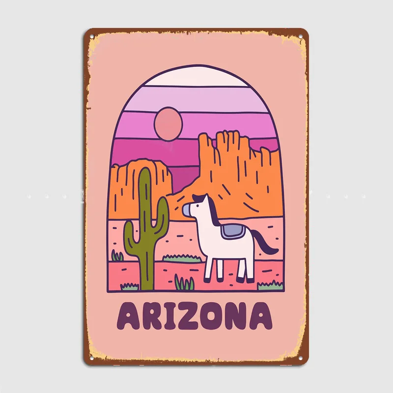 arizona Metal Custom Sign Living Room Wall Indoor Decor Room Decoration Bedroom Posters Home Decor