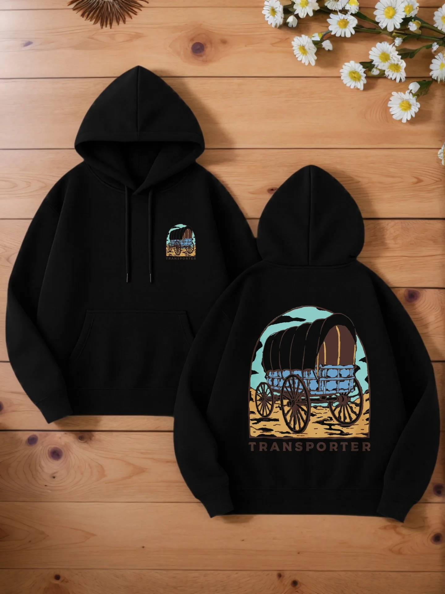 

Мужская толстовка с капюшоном, винтажный графический принт, повседневный стиль, на флисовой подкладке, для повседневной носки, для мужчин