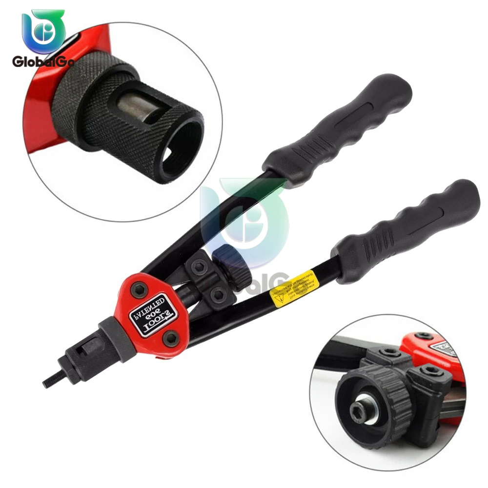 Riveter Gun Tool Hand Riveter Interchangeable Mandrel Insert Threaded Nut Rivet Drilling Rivet Tool M3-M12 Spare Part