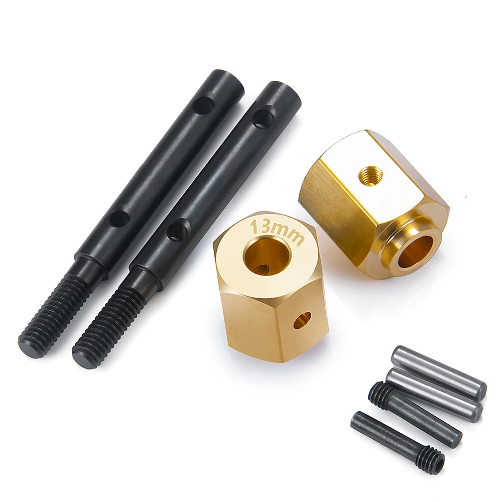 YEAHRUN Portal Stub Axle Drive Gear Shaft Wheel Hex Adapter for Axial SCX10 III AXI03007 1/10 RC Crawler Car Jeep Gladiator Part