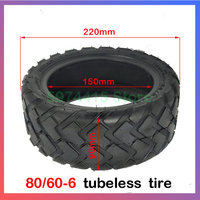 10 Inch Scooter Tire 80/60-6 Tubeless for KUGOO M5 Solar P1 Jueshuai X700 X750 FLJ C11 T11 Electric Scooter Parts & Accessories