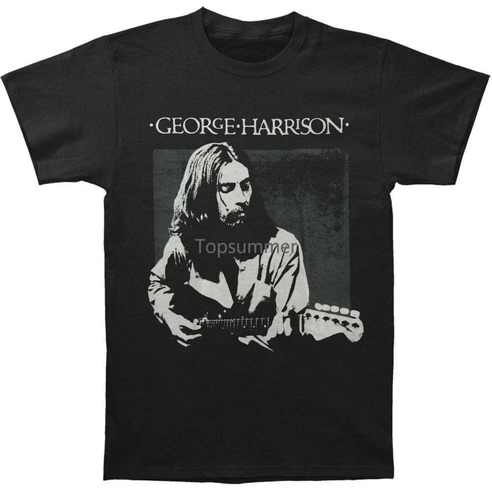 George Harrison Men\'S George Harrison Live Portrait T-Shirt Black