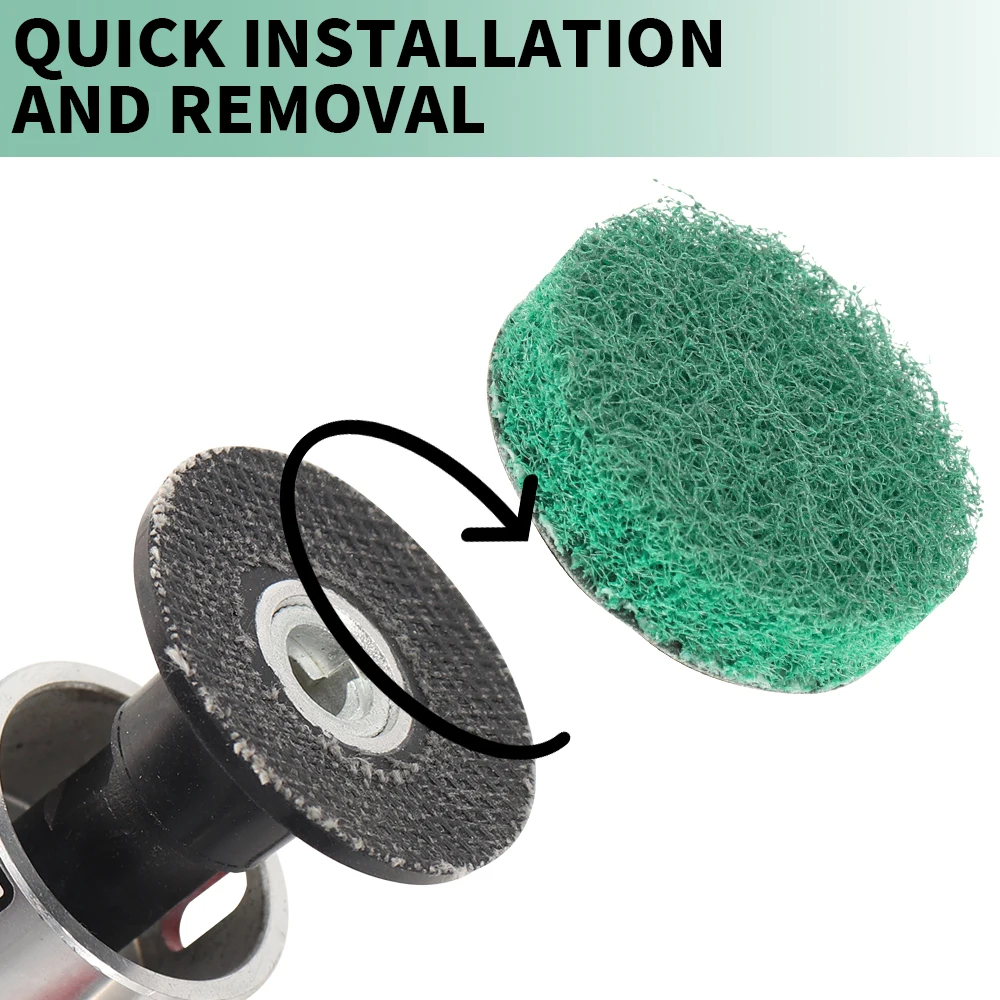 21 stücke 3 Zoll Nylon Faser Schleif Scheibe Schleifen Discs Rolle Lock Oberfläche Polieren Pad für Entlackung Schleifen