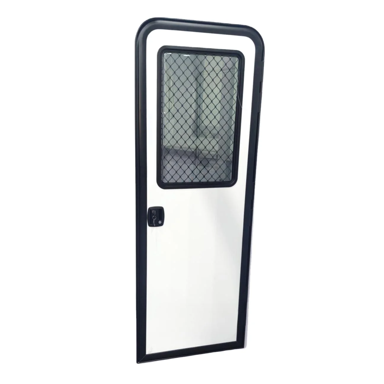 622x1545mm Latest Design Aluminum Alloy Frame  RV caravan Door With Transparent Gray Glass Window for Bus Motorhome Custom Sizes