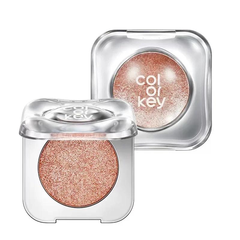 Colorkey Shimmer Pearl Glitter Monochrome Eyeshadow Brighten Crystal Highlight Long-lasting Face Makeup