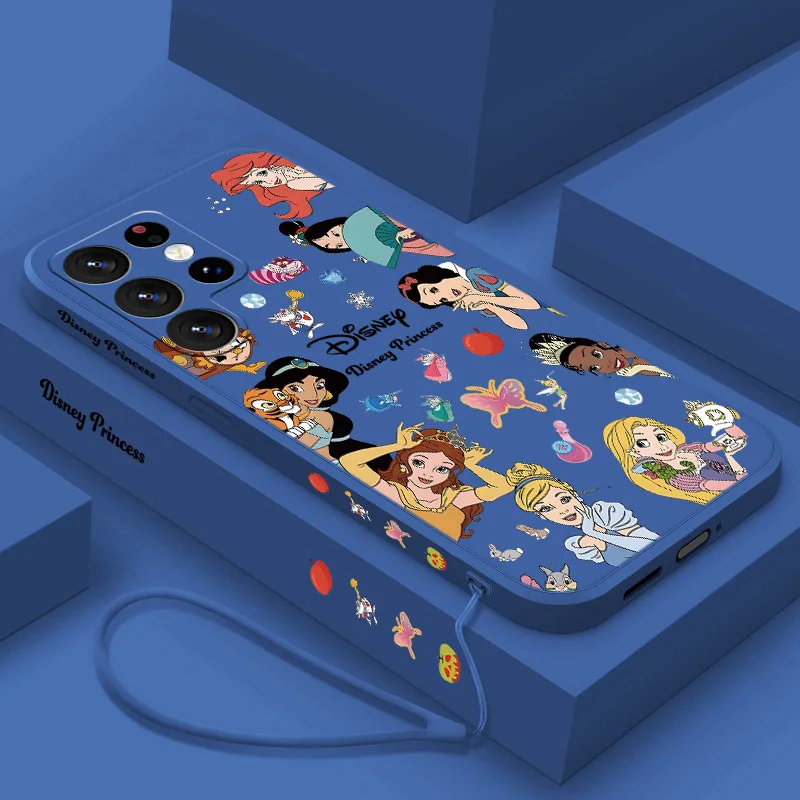 Disney Princess Villains Liquid Left Rope Phone Case For Samsung S10 S20 S21 S22 S23 S24 Plus Lite Ultra FE Cover Silicone Soft - náhled 4