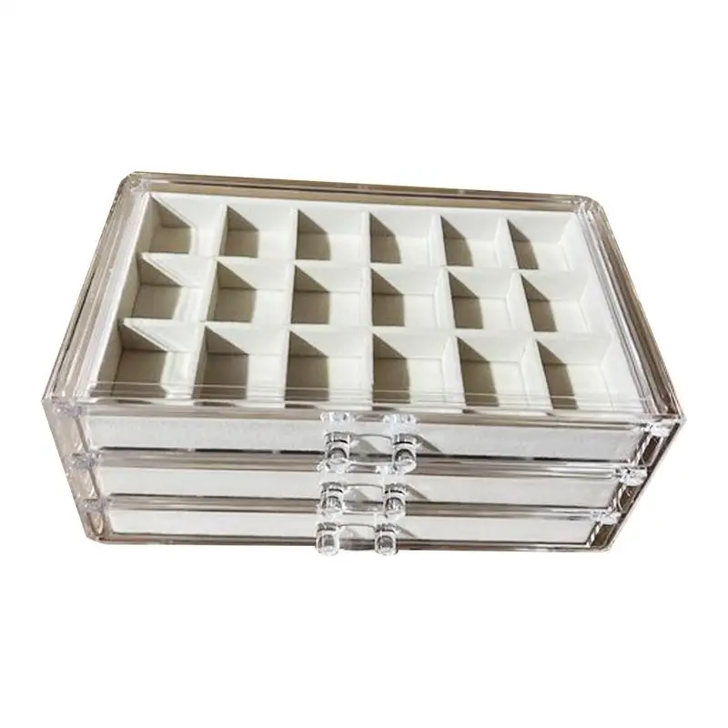 

Gemstone Display Case Crystal Storage And Travel Case 54-Grid Organizer Storage For Gemstone Shells Kids Birthday Graduation