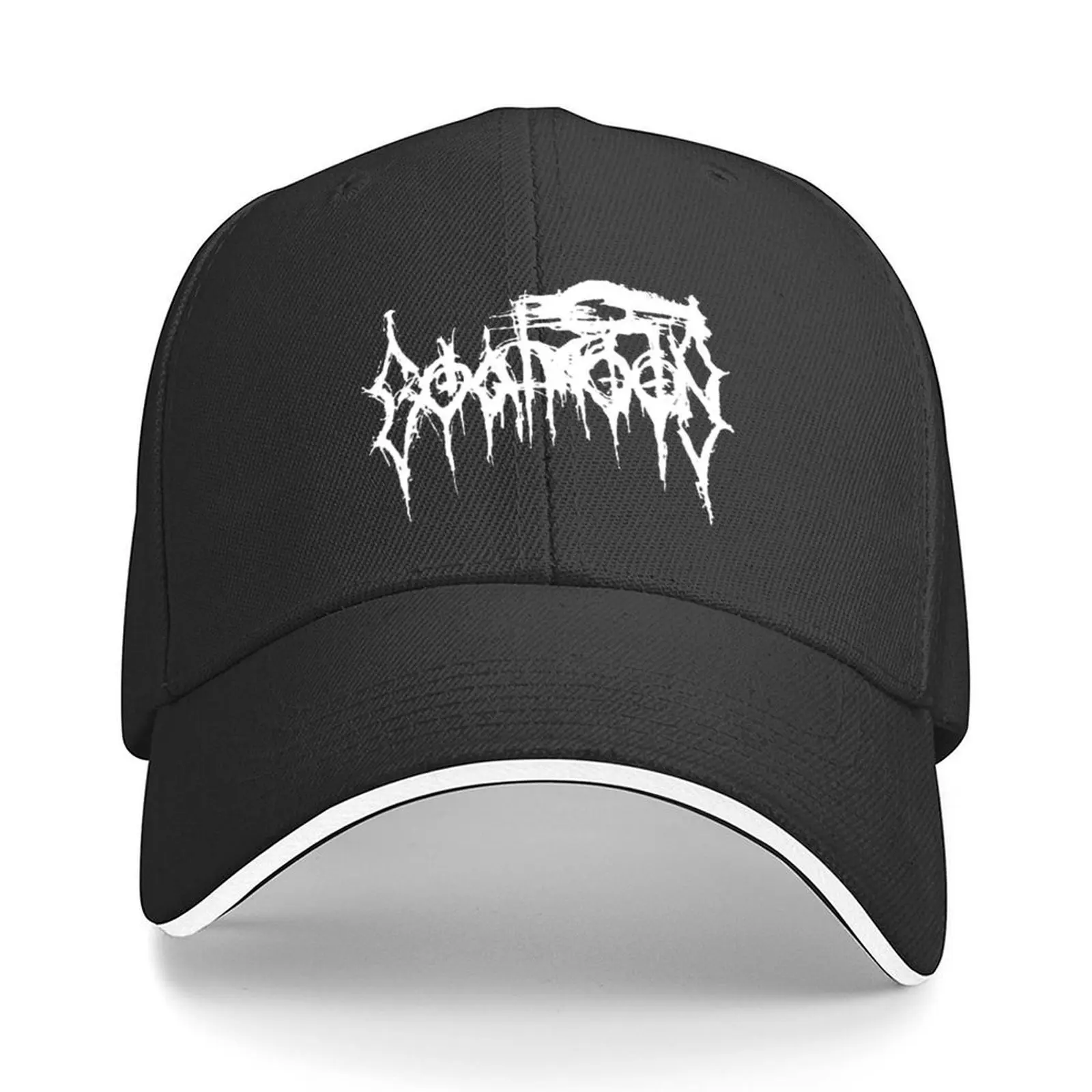 

Goatmoon Logo | Black Metal Baseball Cap Winter hat hats for men western Hat luxury woman cap Golf Wear Men Women's