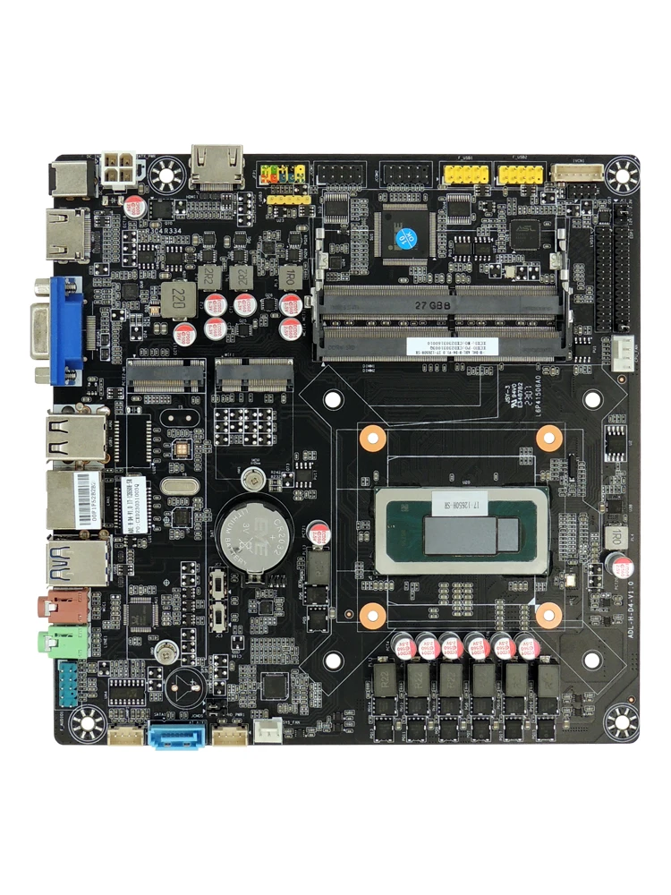 New Core i5 12450H i7 12700H 13700H Thin ITX motherboard embedded board U set