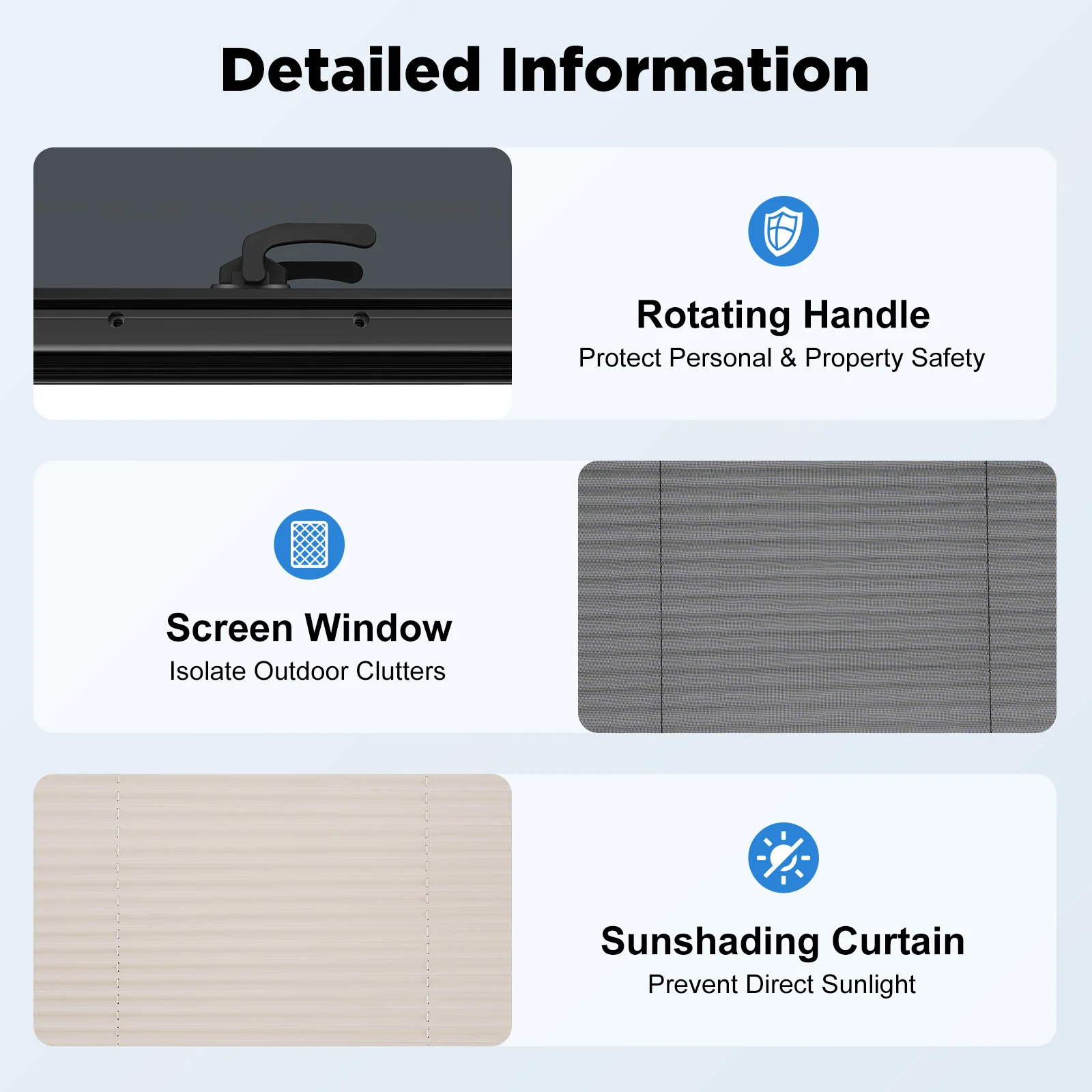 스크린이 있는 RV 푸시 아웃 창문 65 °   트레일러 픽업 트럭 및 캠퍼 환기용 알루미늄 합금 개폐식