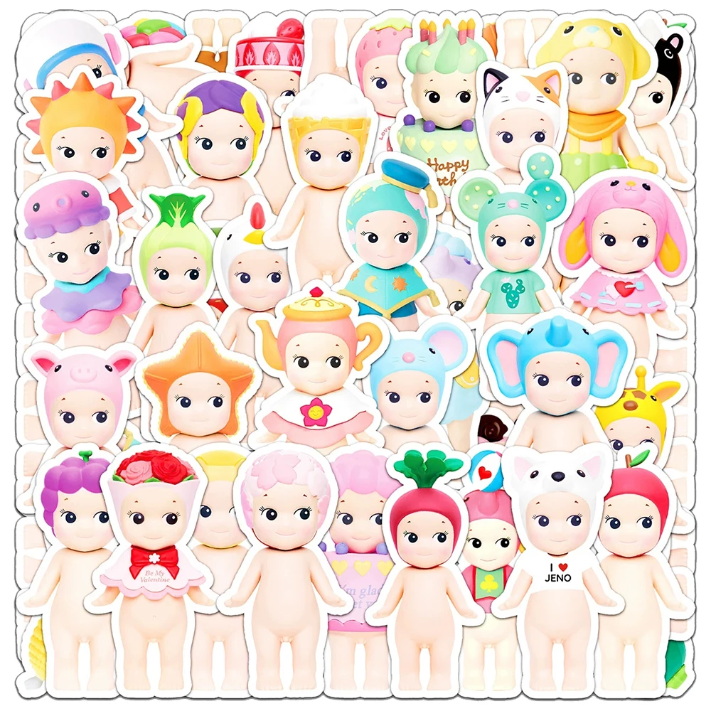 

10/30/50/100pcs Sonny Angel Dolls Cartoon Stickers Cute Decoration Sticker DIY Scrapbook Notebook Phone Kawaii Kids Decals Toy