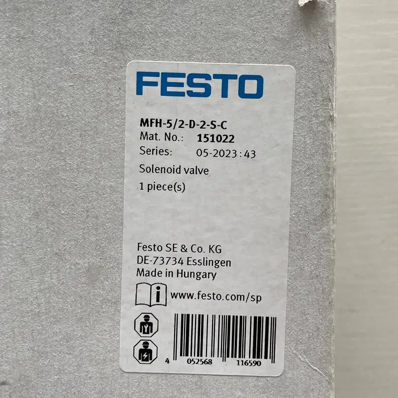 Original and New FESTOs Solenoid pneumatic valves, Tiger Classic MFH-5/2-D-2-S-C  151022 valve