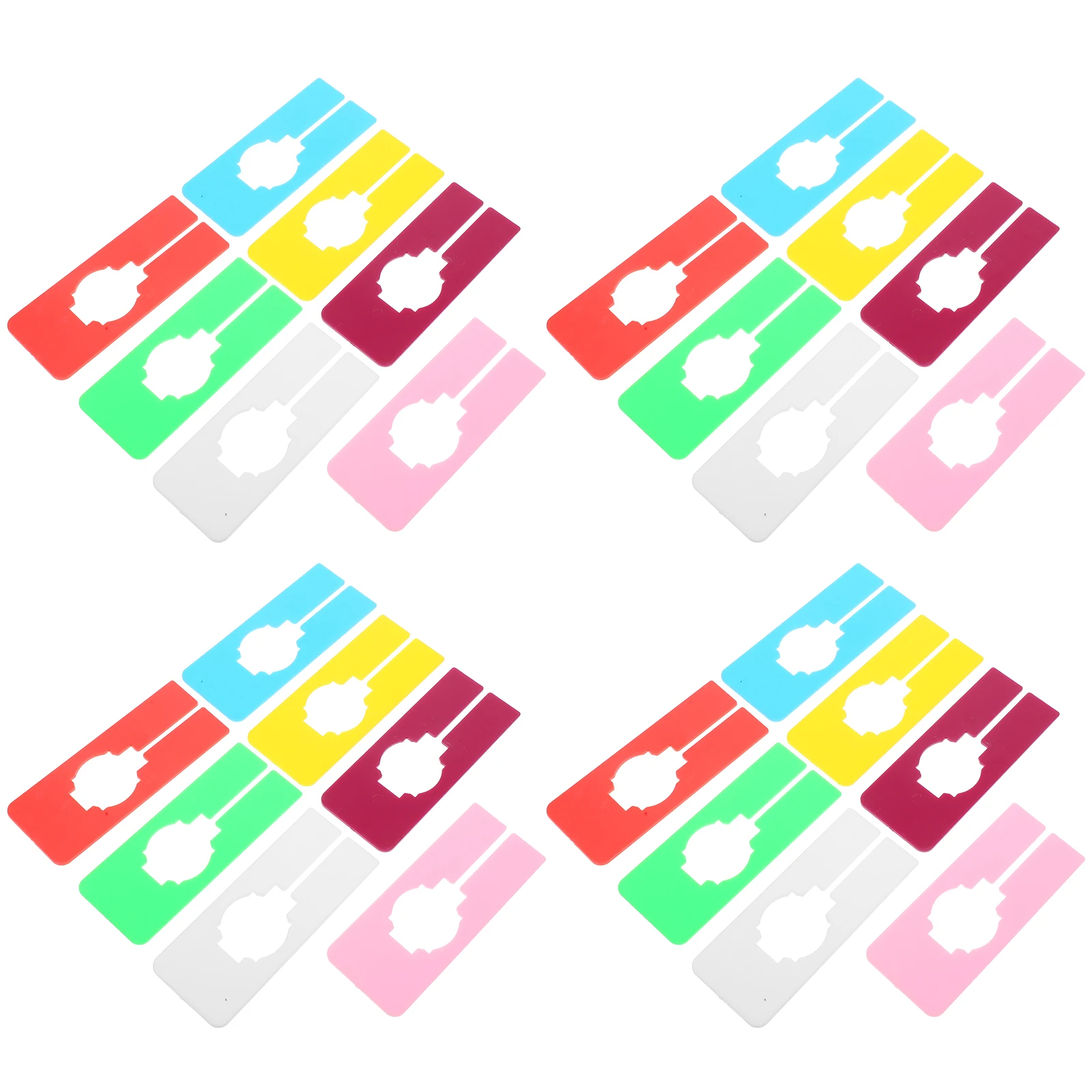 35 قطعة فواصل خزانة 35 28 مللي متر حجم الثقب خواتم ماركر خزانة منظم رف الملابس تسميات حلول تخزين المواد المتينة