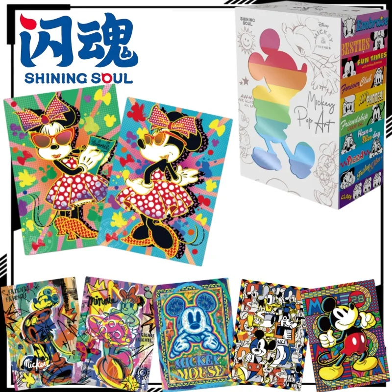 Shining Soul Mickey and Friends Art Collection Cards Mickey Card SL SSP Rare Edition Anime Merchandise Holiday Gift Trendy Toy