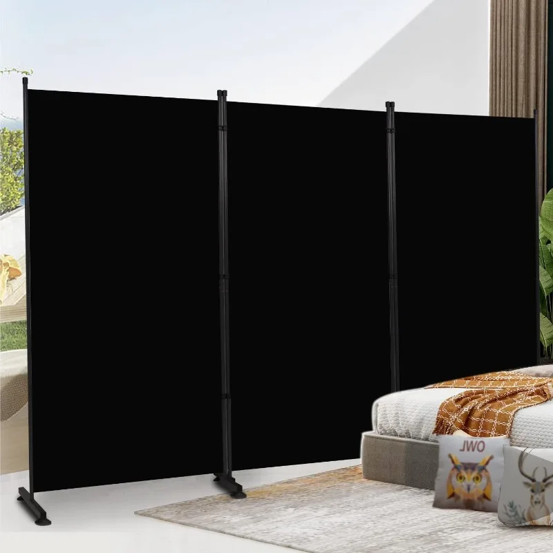 Room Divider 6ft Room Dividers and Privacy Screens, 3 Panel Partition Room Divider Screen Portable Fabric Panel, Indoor Folding