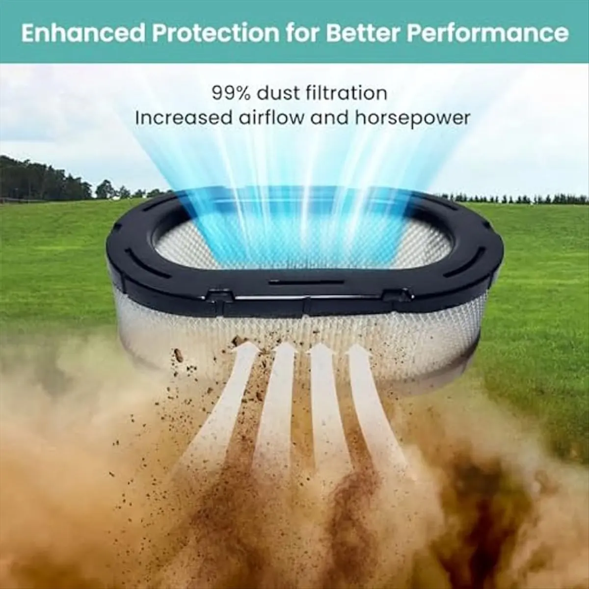 32 083 09-S Air Filter for 7000 Series,Lawn Mower Air Filter air filter Plastic view 4