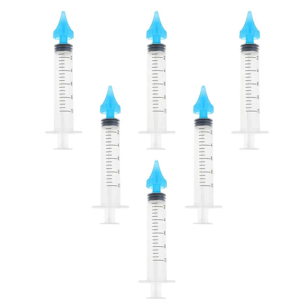 6pcs Wax Flusher Tool Plastic For Ear Cleaning With Scale Earwax Removal Syringe Ear Care Irrigation Tools - Image 3