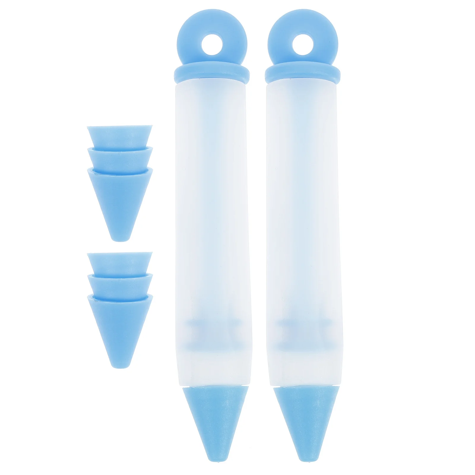 

2Pcs Food Writing Pens Cream Decorating Silicone Cake Icing Piping DIY Baking Pastry Decorating Dessert Syringes