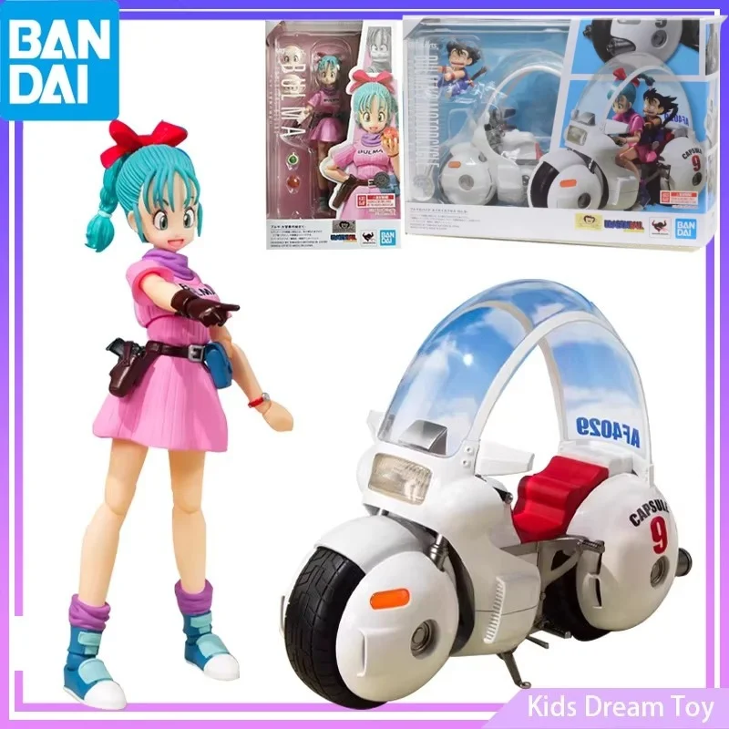 

Bandai In Stock Original S.H.Figuarts Dragon Ball Bulma's Motorcycle Anime Figure Bulma Action Figures Toys For Boys Girls Kids