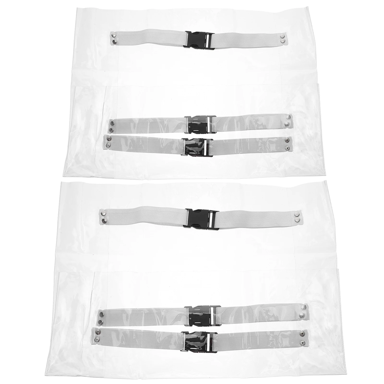 

2pcs Dental Chair Foot Cover Transparent Protector Cushion Recliner End Wear-Resistant Non-Slip Cover Pad For Home