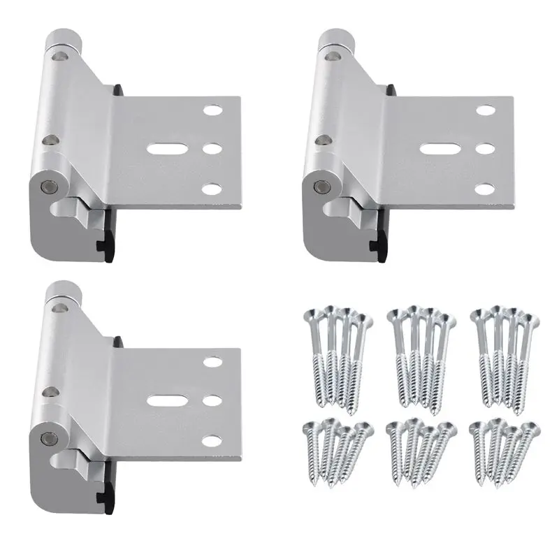 3 Pcs Door Reinforcement Lock,Aluminium Alloy U Door Reinforcement Lock 3Inch Security Door Lock Home Proof Door Stopper-[Kiri-X