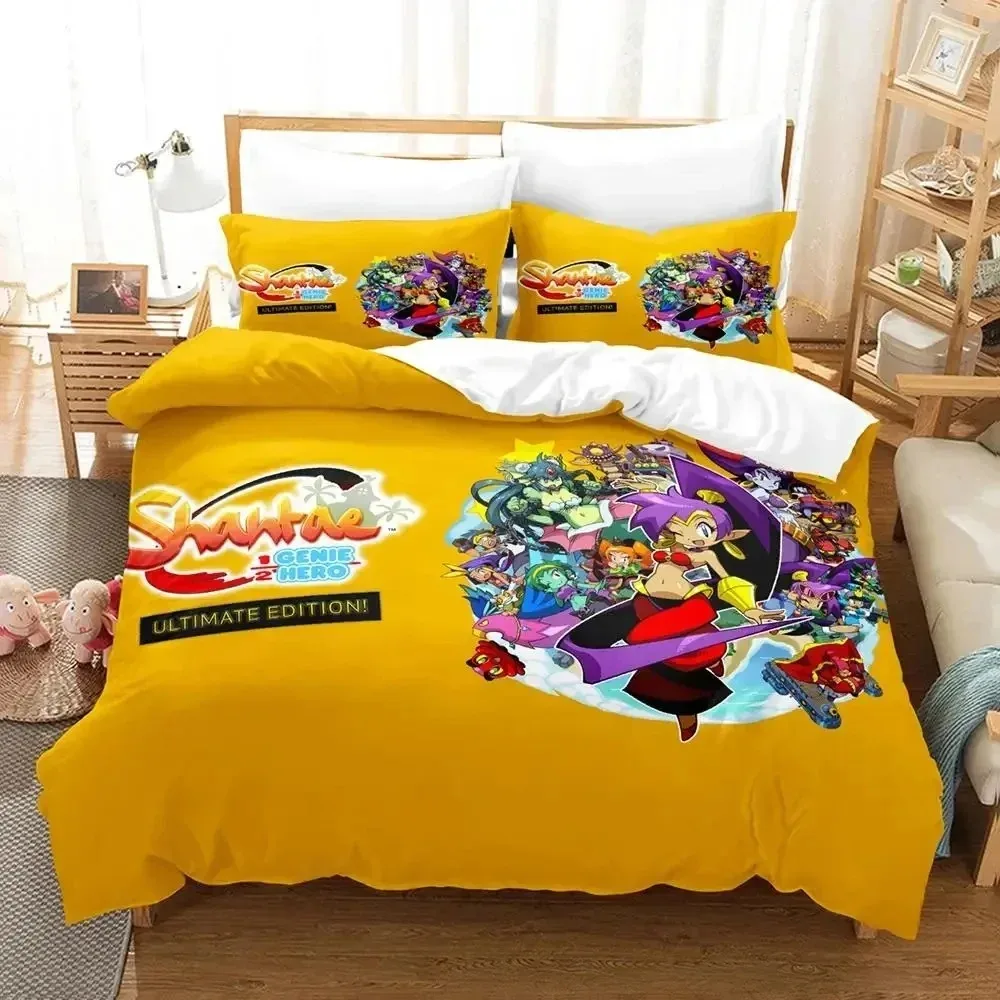 Shantae Half-Genie Hero Adult Boys Bedding Single Twin Full Queen King Size Duvet Cover Set Bedroom Anime 2023